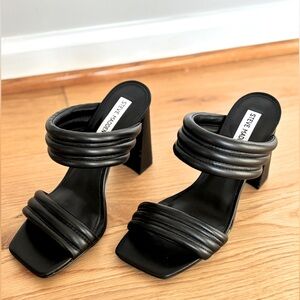 Steve Madden Sandal Heels in Black